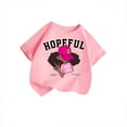 thumbnail image 1 of LUOGENLI T-Shirt pour Filles Enfant Filles Mignon Graphique Col Rond Manches Courtes Tee Été Décontracté T-Shirt Maxi Chemises pour Filles Été Blanc 13-14 Ans, 1 of 3