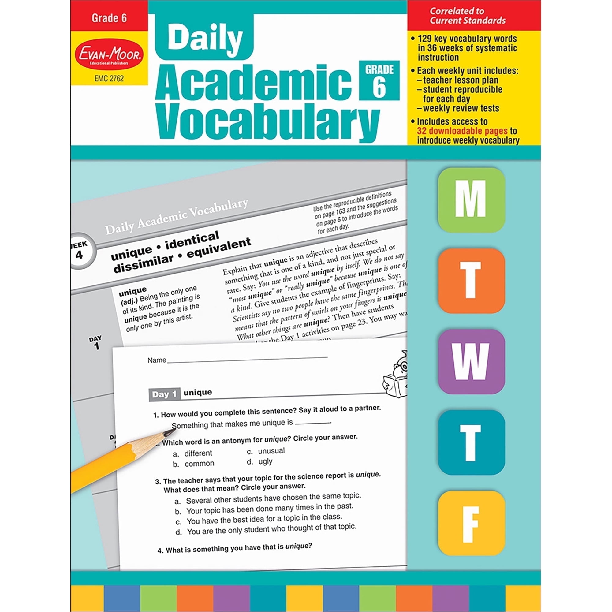 Evan-Moor Daily Academic Vocabulary, Grade 5 Teacher Edition