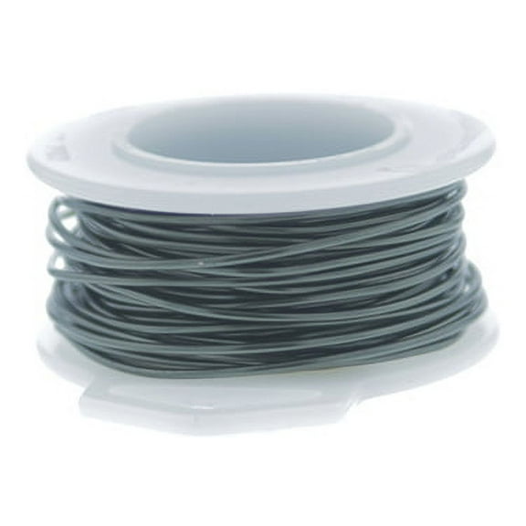 26 Gauge Round Silver Plated Hematite Copper Craft Wire - 150ft