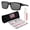Matte Black Frame | Prizm Black Polarized Lens, variant on OO9264 Mainlink Rectangle Shaped Polarized Sunglasses for Men - Includes Official Eyewear Kit - Matte Black Frame with Prizm Black Lens