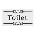 thumbnail image 1 of Diy Bedroom Playroom Office Vinyl Toilet Decals Door Stickers Entrance Sign Wall Art TOILET, 1 of 8