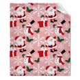 thumbnail image 1 of Christmas Reindeer Snowflakes Blanket Fleece Plush Throw Blankets Soft Cozy Warm Bedspread Shawl Bed Sofa Flannel Print Blanket, 1 of 4