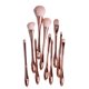 thumbnail image 3 of Juego de 10 brochas de maquillaje Brillar Oro Rosa y Blanco, 3 of 5