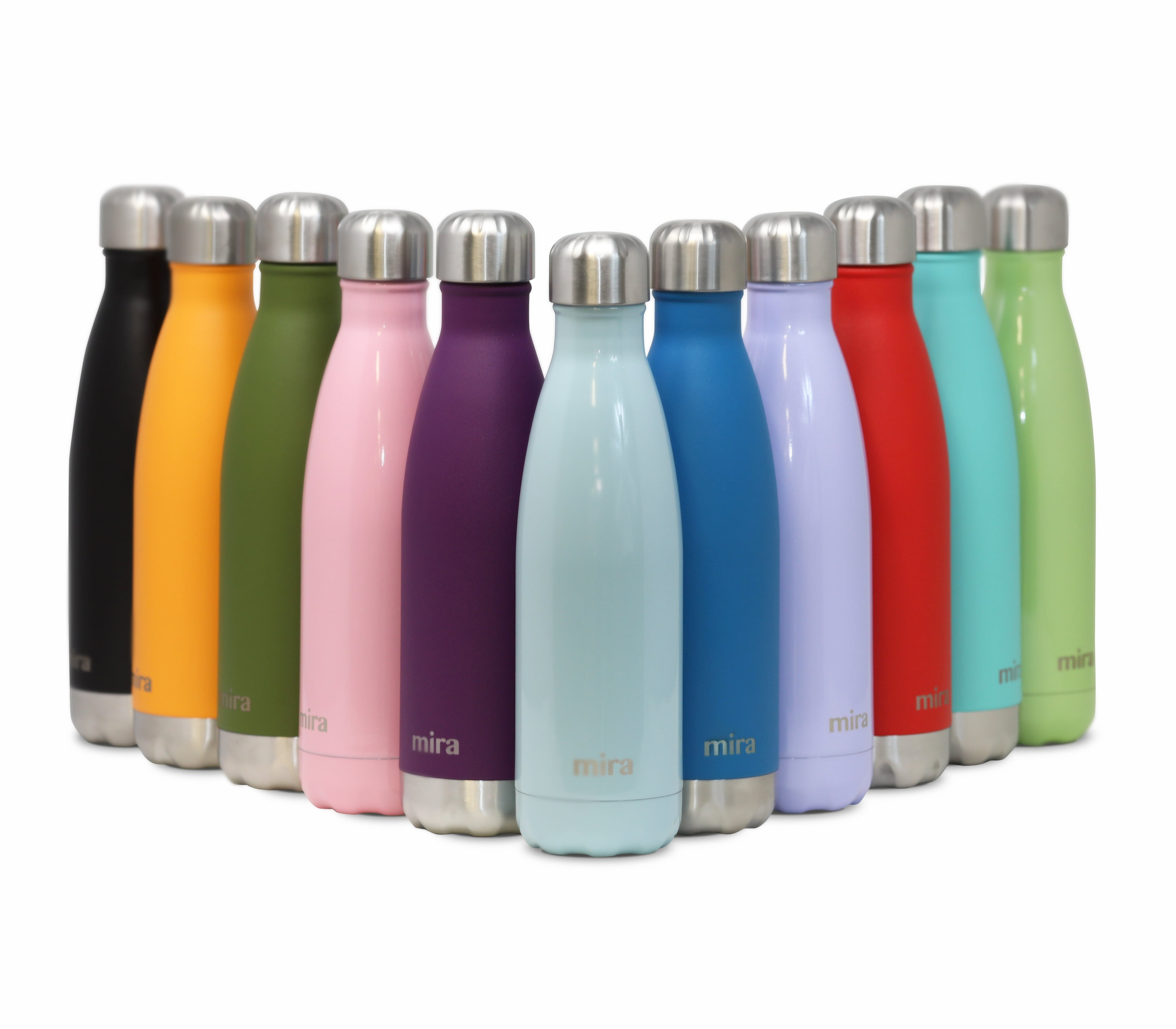Double Wall Vacuum Insulated Stainless Steel 17oz Water Bottle for Travel Sports 