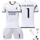 thumbnail image 2 of Xnb 2023 - 2024 camiseta local del Real Madrid ¿ 9 mbappé Football Blazers and shorts set - número 1 | 18 yardas, 2 of 8