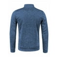 thumbnail image 4 of Men's Lightweight Fleece Full Zip Jacket Stand Collar Soft Warm Windproof Coat with Pockets for Outdoor, 4 of 4