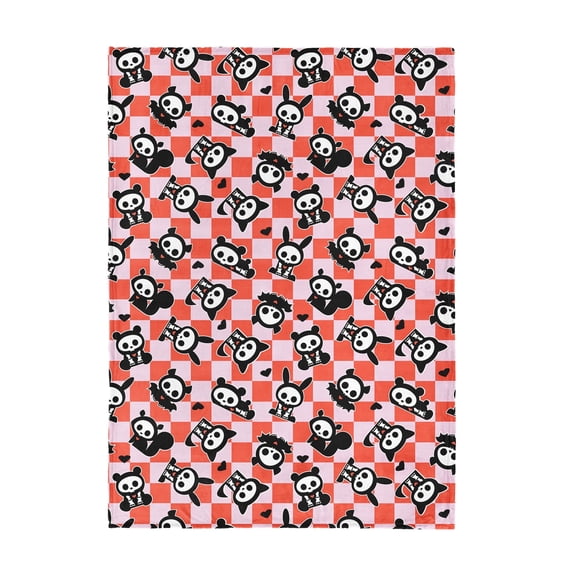 Hasbro Skelanimals Checked Skelanimals Silk Touch Throw Blanket 50x70 inches