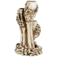 thumbnail image 5 of Northlight Triple Skulls and Bones Halloween Tea Light Candle Holder - 12", 5 of 8
