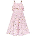 thumbnail image 1 of Girls Dress Pink Sleeveless Daisy Floral Easter Party Spring 7 Years, 1 of 6