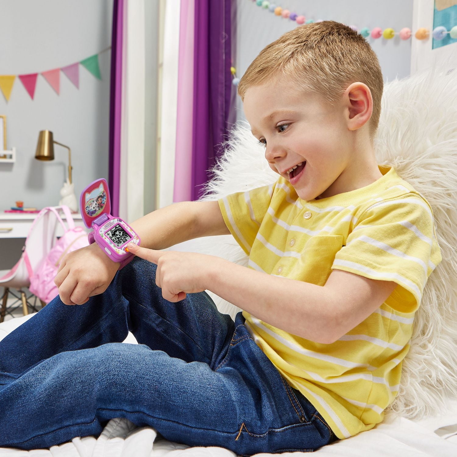 VTech Gabby et la maison magique Montre-jeu interactive de Gabby - Version anglaise 3+ Ans