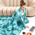 thumbnail image 1 of Blanket Green Soft Fleece Blankets Throw Blankets For Bed, 1 of 7