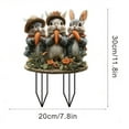 thumbnail image 3 of sruoe Acrylic Garden Stakes Decor, Gardening Pot Decorations, Outdoor Flower Fairy Statues, Cute Garden Decor, Ground Insert Garden Decoration, Durable for Patio, Easter Garden Ground Plug, 3 of 6