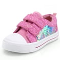 thumbnail image 4 of Kushyshoo Kids Canvas Shoes Pink Sequin Children Sneaker Toddler Girls School Shoes Size 7, 4 of 5