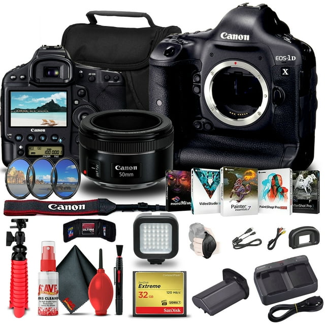 Canon EOS-1D X Appareil Photo Reflex Numérique (Boîtier Seul) + Objectif Canon + Ensemble de Filtres