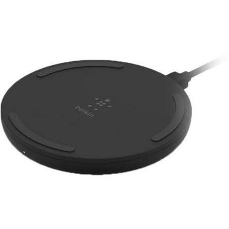 Belkin Quick Charge Wireless Charging Pad - 10W Qi-Certified Charger Pad for iPhone, Samsung Galaxy, Apple Airpods Pro & More - Charge While Listening to Music, Streaming Videos, & More - Black