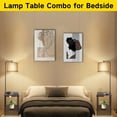 thumbnail image 6 of OUTON Floor Lamp with Table, End Table with Lamp for Living Room with USB & Type C Charging Port, Dimmable Lamps for Nightstand Attached for Bedroom, Walnut, 6 of 11