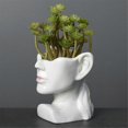thumbnail image 2 of Portrait Statue Vase Planter Nordic Succulent Flower Pot Ceramic Indoor Desktop Plant Decoration with Drainage Hole,C, 2 of 5
