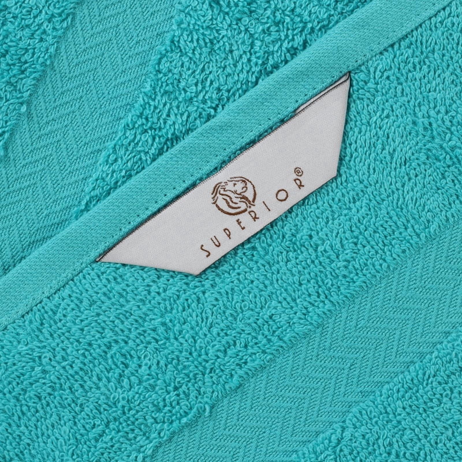 Superior Franklin 2-Piece Cotton Bath Sheet Set, Super Soft Quick Dry Fade Resistant Towels, Turquoise