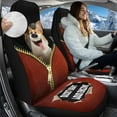 thumbnail image 2 of Uorisanigo Car Seat Covers for Front Seats, 2 pcs Cute Pet Dog Print Automotive Bucket Seat Covers, Universal Fits Most Vehicle SUV Truck Minivan, Car Interior Accessories, 2 of 7