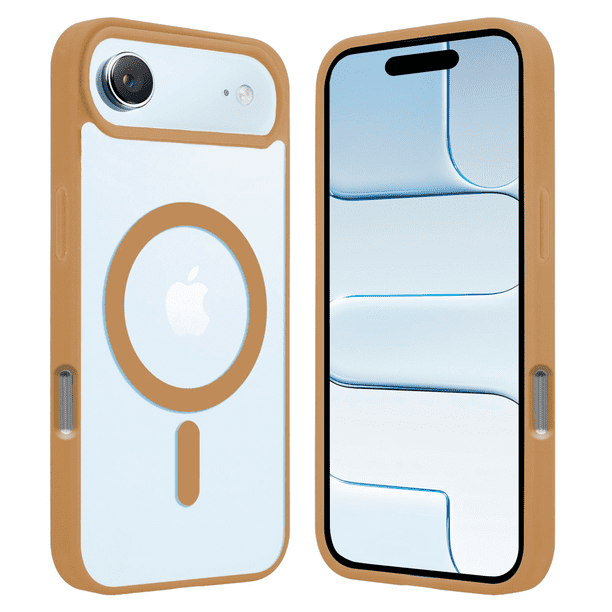 Funda Transparente para iPhone Air con Color DESIERTO Compatible con MagSafe, Protección Antigolpes Ultrafina, TPU + Silicona Resistente