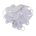 thumbnail image 2 of 50 Unids Etiqueta de Llaves con Tarjetas Blancas de Escritura Tarjetas de Identificación para Equipaje Mascotas - blanco Sunnimix Etiquetas para llaveros, 2 of 8