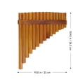 thumbnail image 2 of LOLIPPYY 1Set Wooden Pan Flute 15 Pipe Traditional Musical Instrument Light Brown, 2 of 6