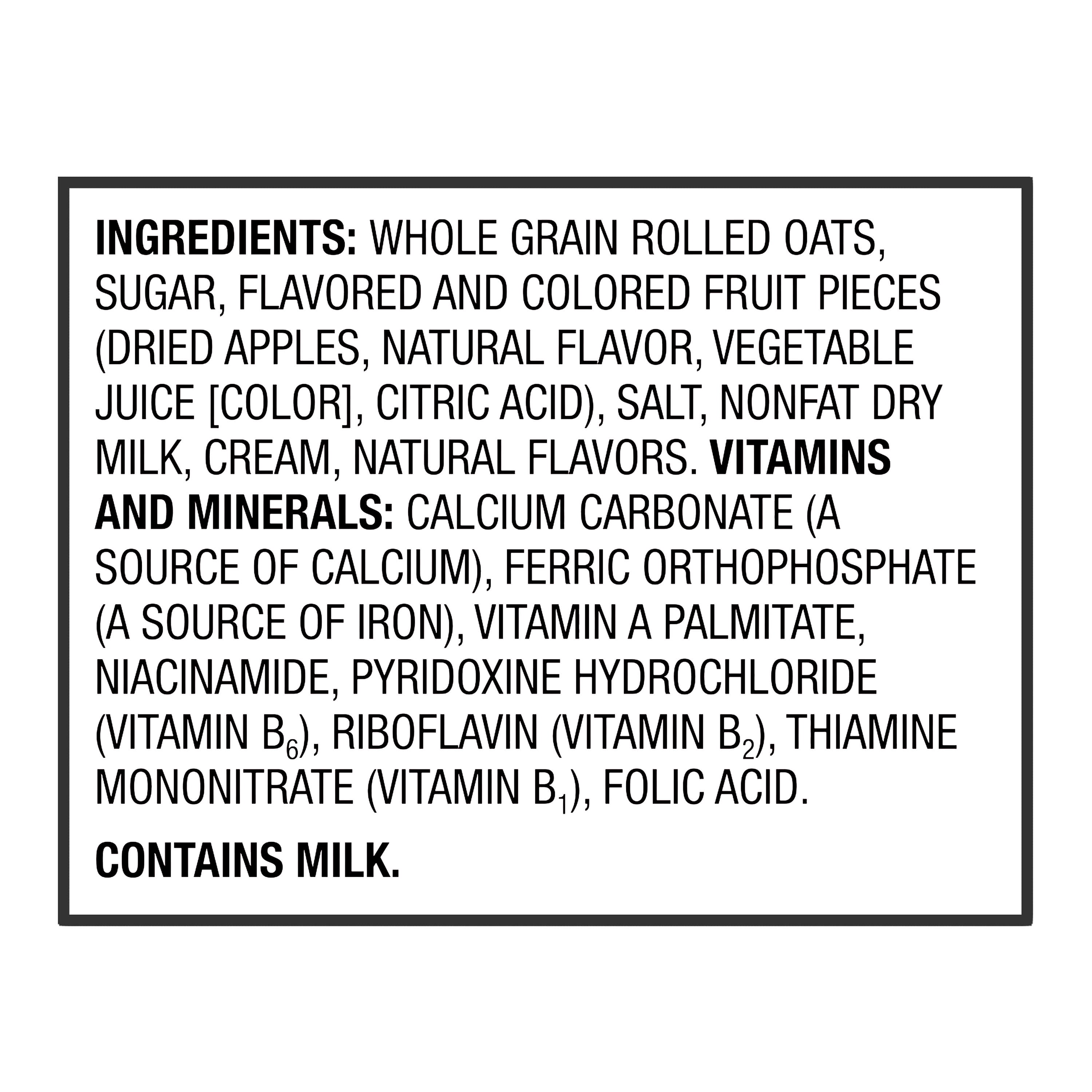 Great Value Strawberries & Cream Instant Oatmeal, 1.23 oz, 10 Packets