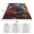 thumbnail image 3 of Bingfone Forest Koala Print Flannel Fleece Blanket Throw Blanket for Bed,Sofa,Couch,Travel,Camping(60"x50" ), 3 of 8