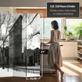 thumbnail image 5 of Handmade Canvas New York City Double-sided 6-foot Room Divider (China), 5 of 5