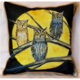 thumbnail image 1 of Betsy Drake HJ248 Noctambules Coussin Intérieur et Extérieur- 18 x 18 Po., 1 of 1