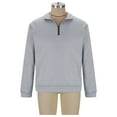 thumbnail image 5 of Feancey Men's Golf Sweatshirts Mens 1/4 Zip Pullover with Stand Up Collar Winter Fleece Lined Warm Sweatshirt Casual Regular Fit Thermal Tops Christmas Gray S, 5 of 10