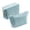 Blue, variant on 2 Pieces Corduroy Makeup Bag Set, Small Cosmetic Pouch Case with Zipper, Cute Travel Toiletry Bag Organizer for  Women Gifts Purse Storage (White)
