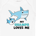 thumbnail image 4 of Inktastic My Gramps Loves Me with Cute Sharks Boys or Girls Baby Bodysuit, 4 of 5