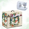 thumbnail image 4 of HELLHERO Snowman Flowers Sewing Machine Cover with Tote Handle Universal Everyday Uses, 4 of 8