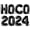Black, variant on Letter Balloons - HOCO 2024 16" Inch Alphabet Letters Foil Mylar Balloon Homecoming Party Banner (White)