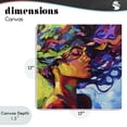 thumbnail image 4 of Stupell Industries Contemporary Flowing Whirlwind Of Colors Canvas Art, 17 x 17, by Svetlana Aleynikova, 4 of 8