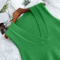 thumbnail image 4 of FAIWAD Womens V Neck Sweaters Vest Sleeveless Solid Color Pullover Fall Casual Knitted Tank Tops, 4 of 5