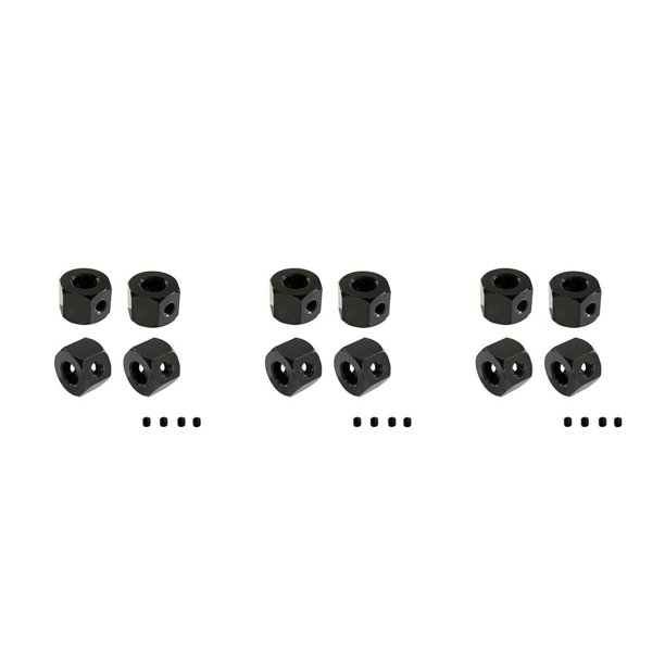 Vogacara Paquete de 4 adaptadores de 5 mm a 12 mm Reacondicionamiento Mano de obra exquisita Mejora el rendimiento Acoplador de cubo de rueda de vehículo Type1 NO1 Vogacara CBP205495