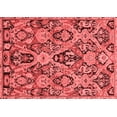 thumbnail image 1 of Ahgly Company Machine Washable Indoor Rectangle Abstract Red Modern Area Rugs, 5' x 7', 1 of 4