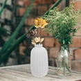 thumbnail image 5 of KALLORY 3 Pcs Modern Ceramic Vase Flower Arrangement Vase 12.5X7X7CM White, 5 of 8