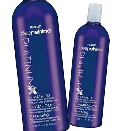 Rusk Deepshine PlatinumX Shampoo 33.8 oz - Pack of 2