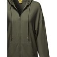 thumbnail image 3 of Women's Casual Solid Loose Fit Drop Shoulder Long Sleeve Sweatshirt, 3 of 4