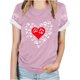 thumbnail image 1 of Tops Y Blusas de las Mujeres Estampadas Cuello Redondo Manga Corta, Poliéster Casual Top para Diario, Fiesta Y Todas las Estaciones, 1 of 8