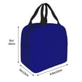 thumbnail image 2 of KLL Navy Print Insulated Lunch Bag Women, Reusable Cute Tote Lunch Box for Adult & Men, Leakproof Cooler Lunch Bags for Work Office Travel Picnic, 2 of 5