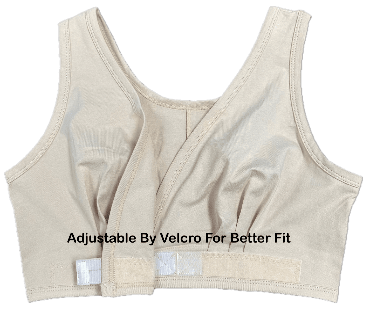 Alessandra B Adaptive Bra with Easy-On Velcro Closure Nude