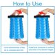thumbnail image 4 of Taburete para niños con linda forma de dibujos animados Taburete plegable para niños Taburete para niños ajustable en altura Ligero pero resistente con capacidad de carga 220 lb brillar Electrónica, 4 of 5