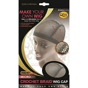Qfitt Make Your Own Wig Micro Crochet Braid Wig Cap 5032 Black