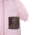 thumbnail image 6 of CAICJ98 Outerwear Romper Coat Warm Infant Baby Jacket Snowsuit Boys Girls Hooded Jumpsuit Toddler Boy Girl Winter Jackets (Pink,18-26 Months), 6 of 7