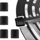thumbnail image 2 of 10pcs Air Fryer Silicone Bumpers Replacement Silicone Tabs For Air Fryer Grill Pan Air Fryer Accessories Black 1.3X1.1CM, 2 of 4