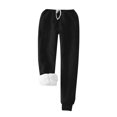 thumbnail image 2 of TaTaai Women's Winter Casual Warm Set Solid Round Neck Long Sleeve Pocket Top + Thick Fleece Pants Soft Cozy Home Outdoor Outfits Gift, 2 of 4